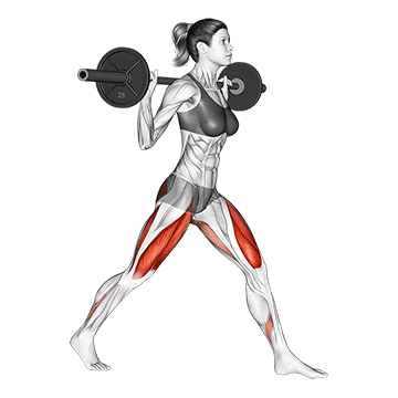 Split Squats mit der Langhantel
Ausführung