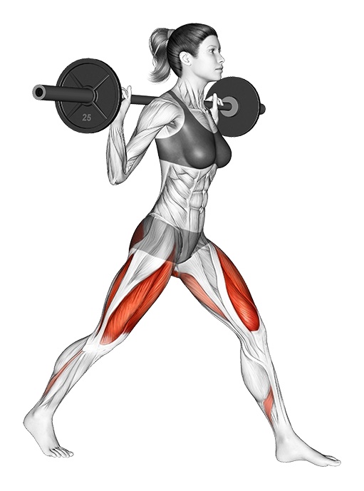 Split Squats mit der Langhantel
Startposition